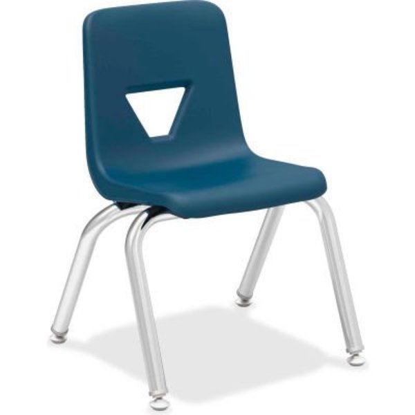 Lorell Lorell® 12" Stacking Student Chair - Navy - 4/Pack 99881